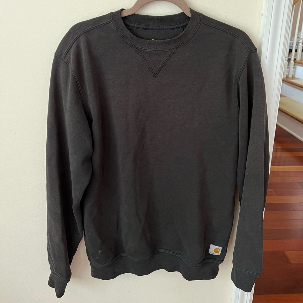 Men’s Black Carhartt Original Fit Midweight Crewneck Pullover Sweatshirt